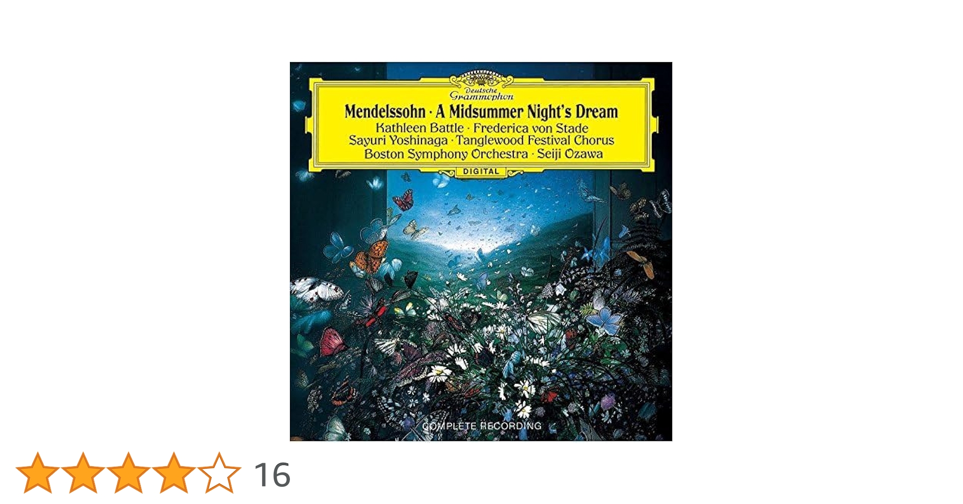 メンデルスゾーン:劇音楽「夏の夜の夢」 小澤征爾/BSO バトル(S) フォン… メンデルスゾーン：劇音楽《真夏の夜の夢》 [SHM-CD][CD] - 小澤